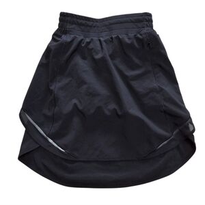 Lululemon Hotty Hot High Rise Skirt Reg Length Lined Black Size 2